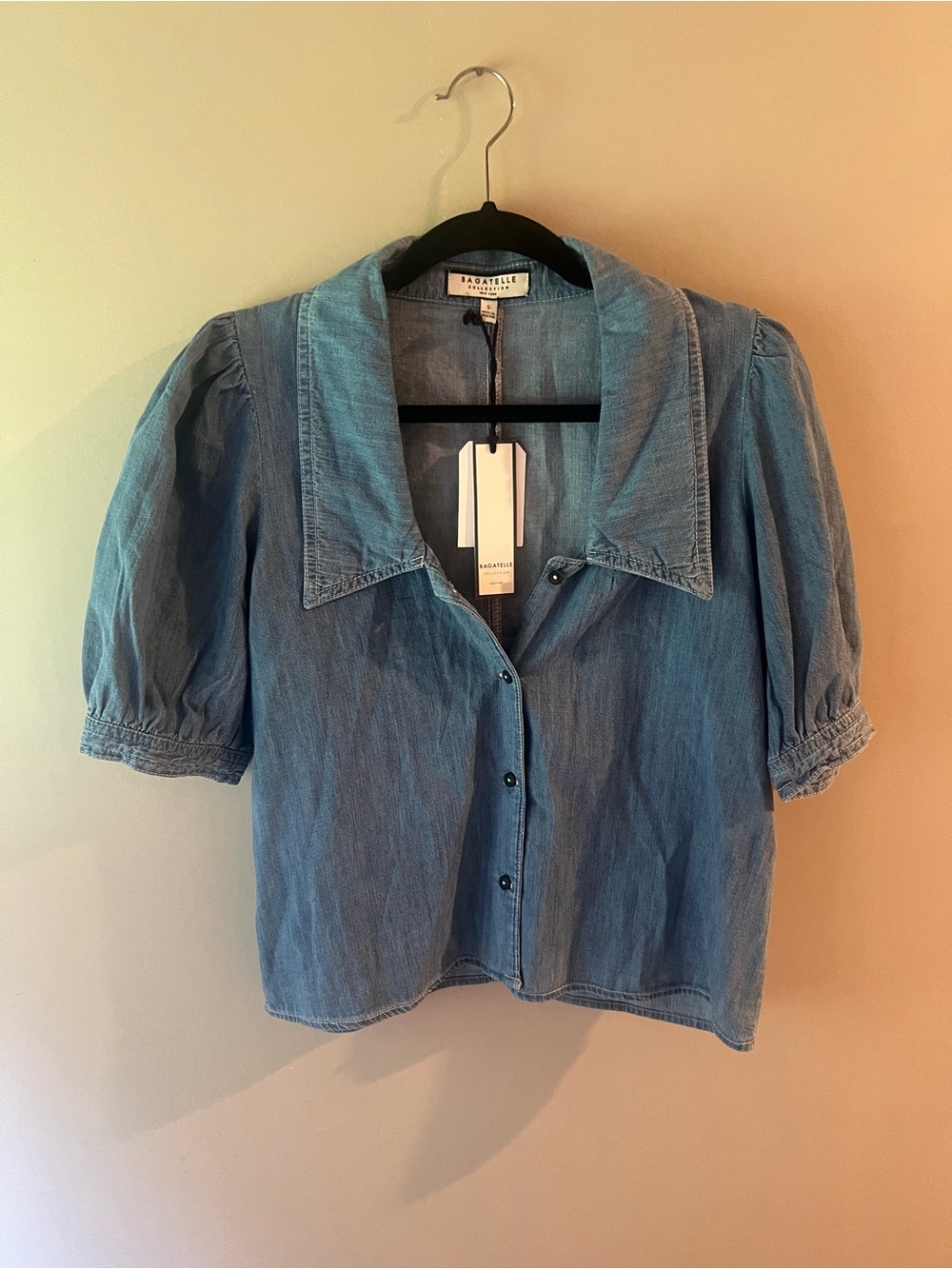 bagatelle Light Blue Denim Button-Up Shirt
